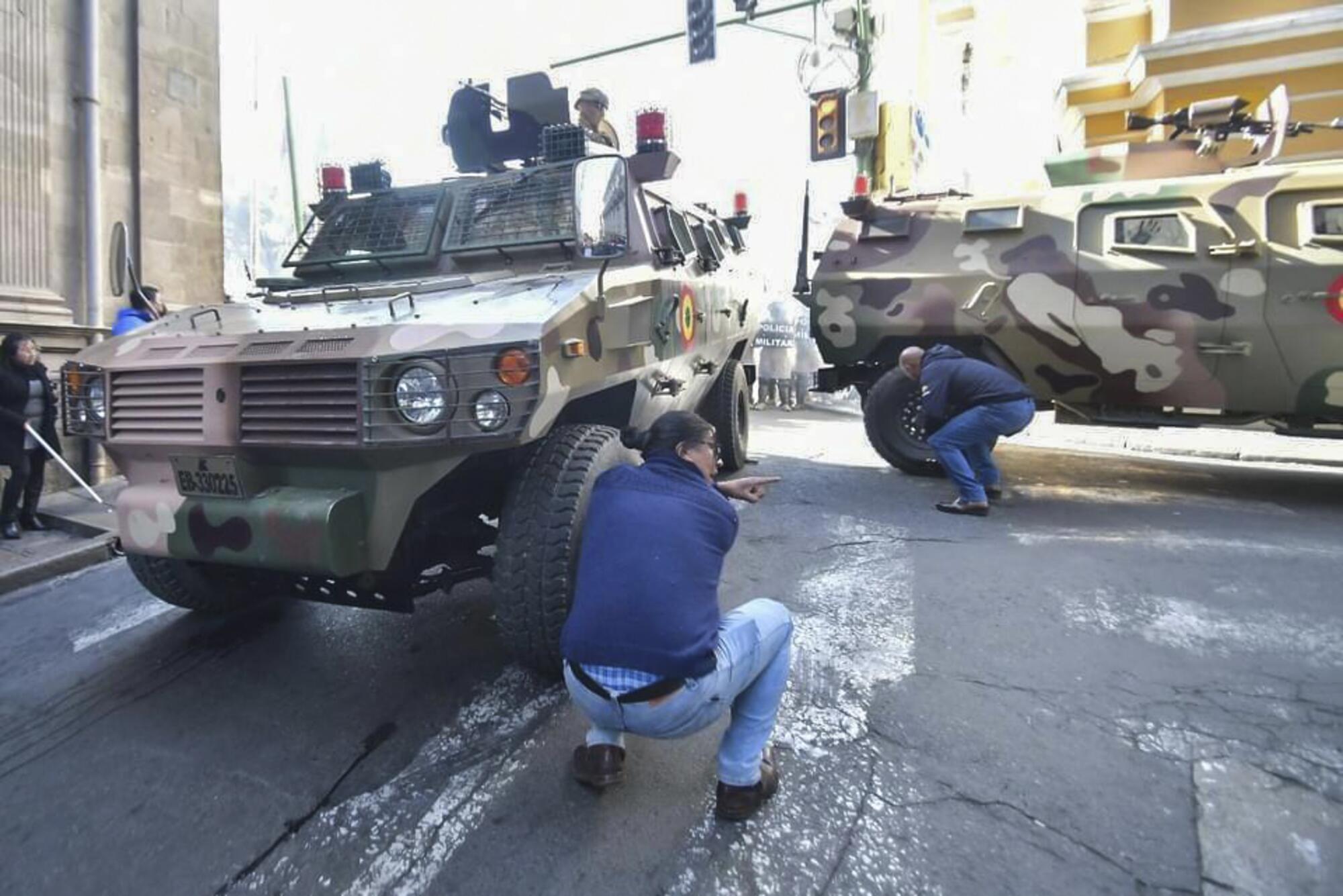 Levantamiento militar en Bolivia, protestas. - 3